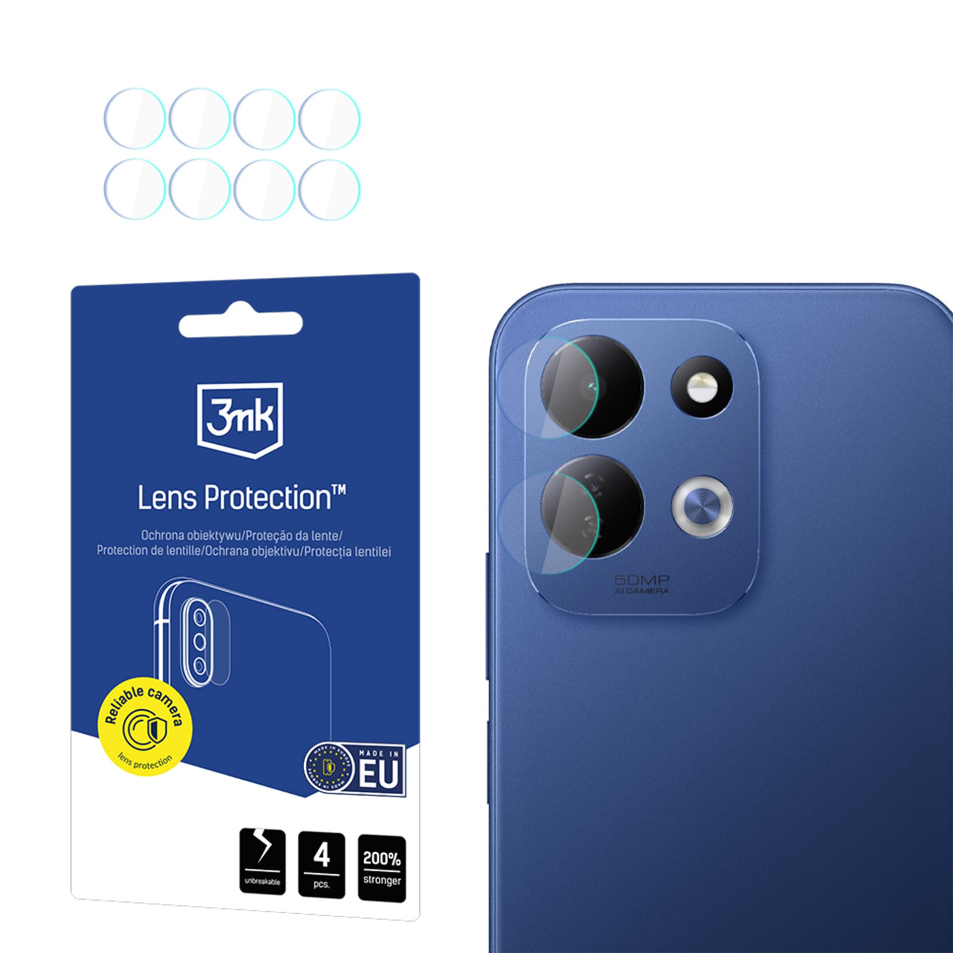 3mk objektivbeskyttelse – hybridobjektivglass til Xiaomi Redmi 17 4G / 5G