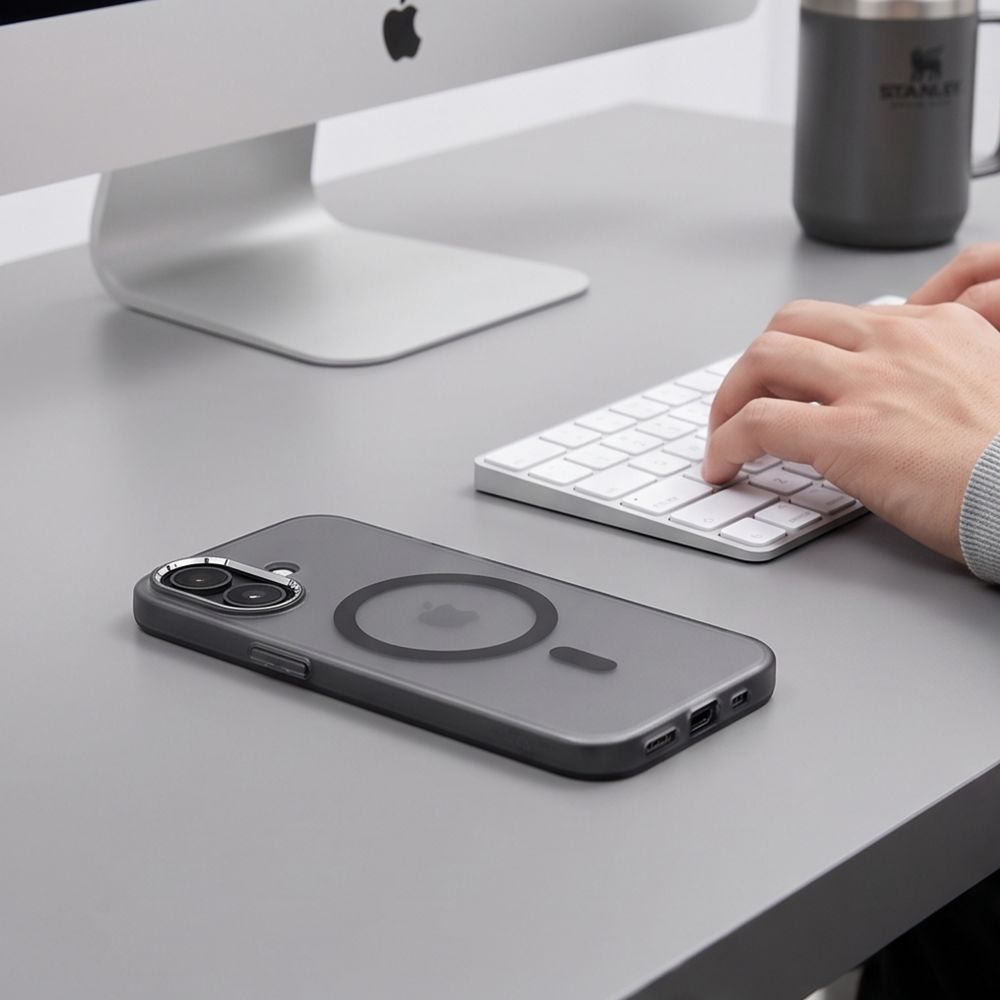 Tech-Protect MagZero MagSafe-etui til iPhone 17 – matt svart