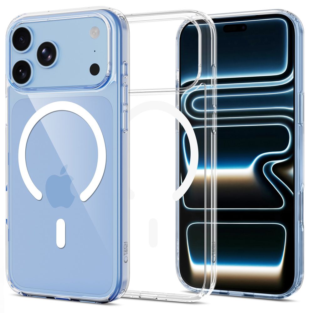 Tech-Protect FlexAir Hybrid MagSafe-etui til iPhone 17 Pro Max / 18 Pro Max – gjennomsiktig