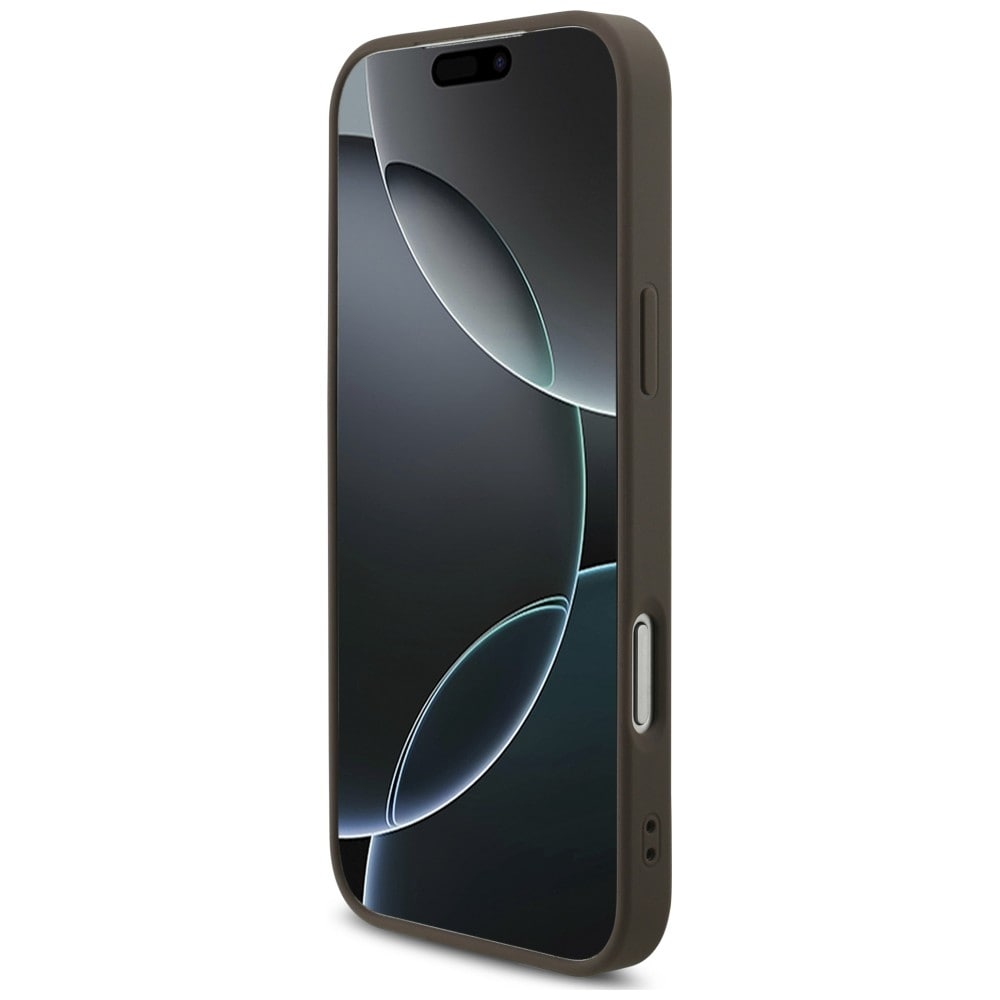 Guess 4G-etui med stort logo for iPhone 17 Pro / 18 Pro – brun