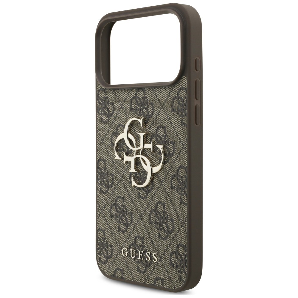 Guess 4G-etui med stort logo for iPhone 17 Pro / 18 Pro – brun