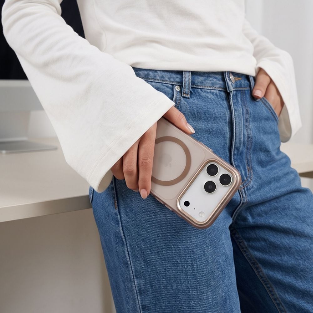 Tech-Protect MagZero MagSafe-etui til iPhone 17 Pro / 18 Pro – matt brun