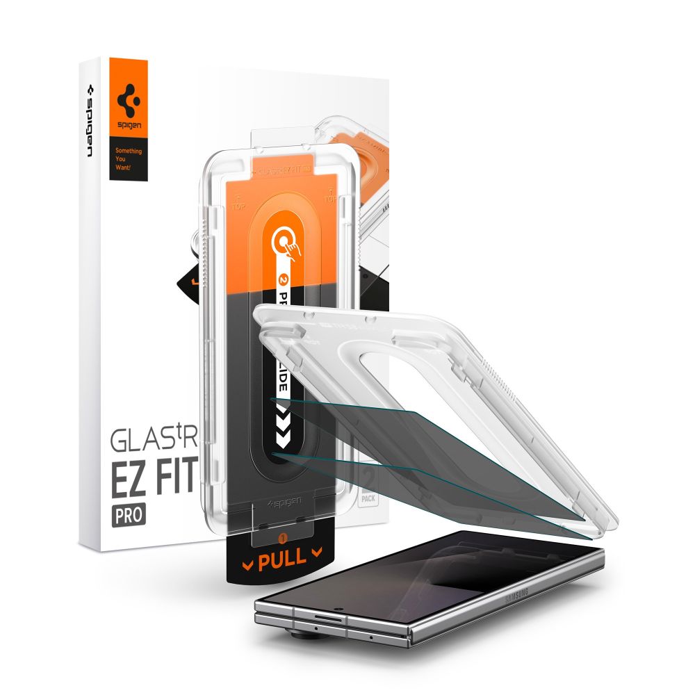 Spigen Glas.tR EZ Fit Pro HD Privacy – 2-pakk med herdet glass til Samsung Galaxy Z Fold 7/8 Ultra