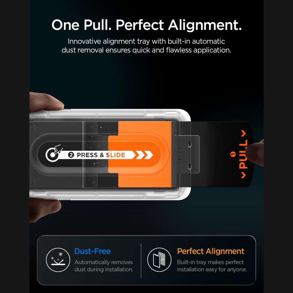 Spigen Glas.tR EZ Fit Pro HD Privacy – 2-pakk med herdet glass til Samsung Galaxy Z Fold 7/8 Ultra