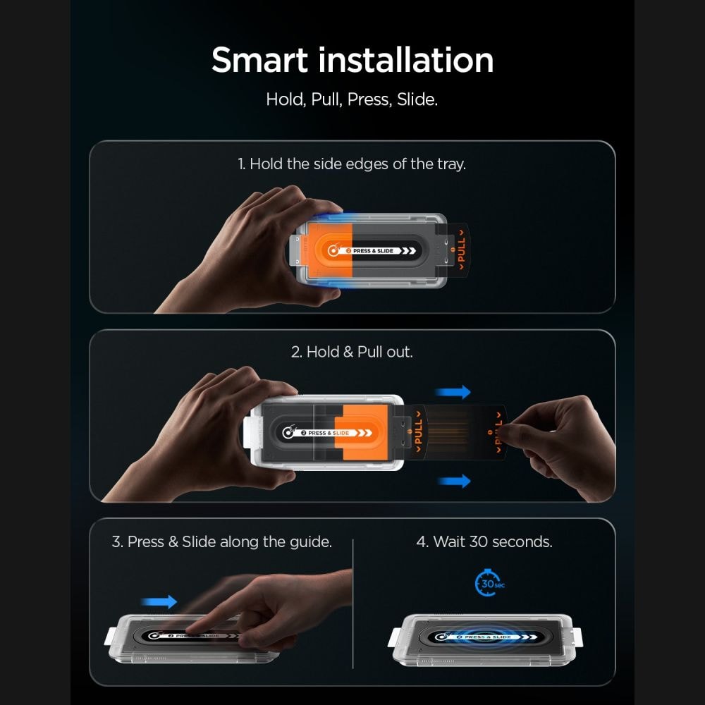 Spigen Glas.tR EZ Fit Pro HD Privacy – 2-pakk med herdet glass til Samsung Galaxy Z Fold 7/8 Ultra