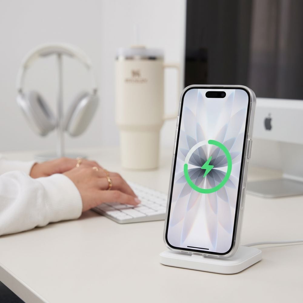 Tech-Protect MagZero MagSafe-etui til iPhone 17 – matt hvit