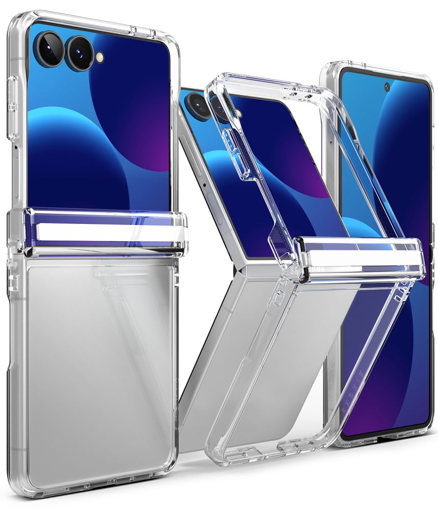 Ringke Fusion Flap-etui til Samsung Galaxy Z Flip 8 – gjennomsiktig