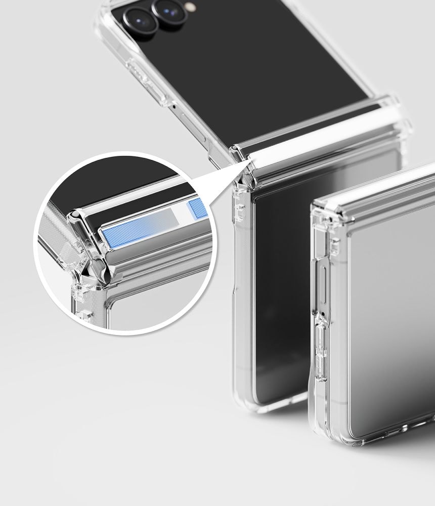 Ringke Fusion Flap-etui til Samsung Galaxy Z Flip 8 – gjennomsiktig