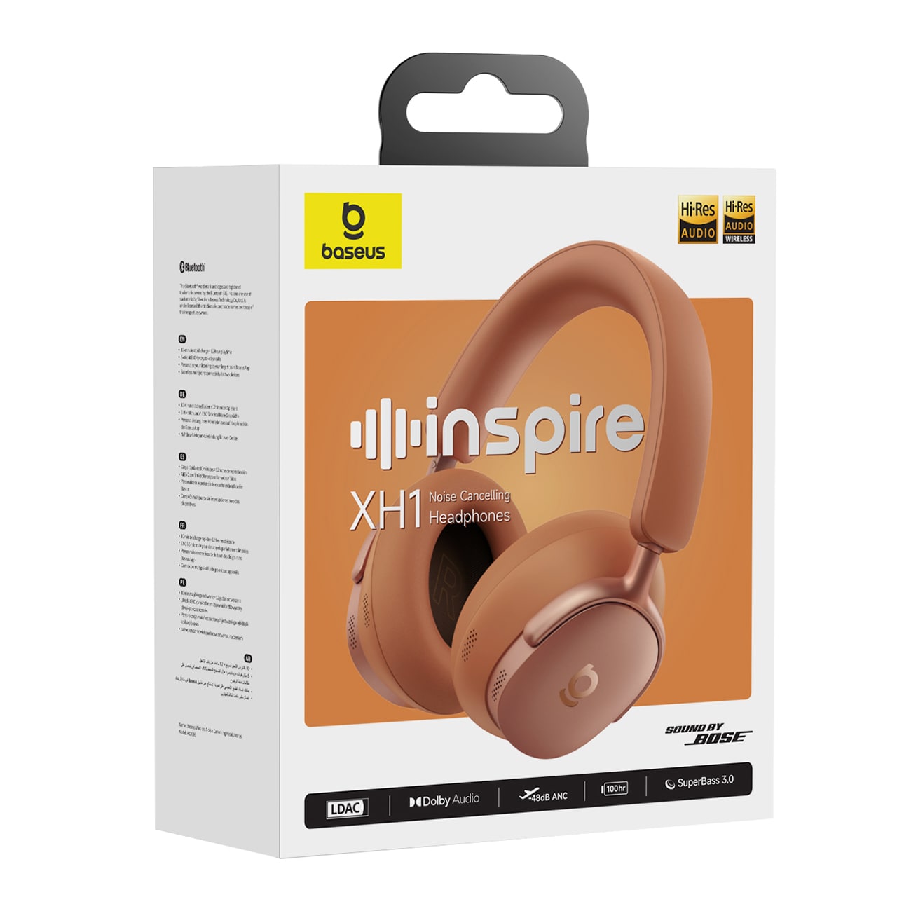 Baseus Inspire XH1 Sound by Bose – trådløse hodetelefoner m/ ANC og Dolby Audio, Starry Heat