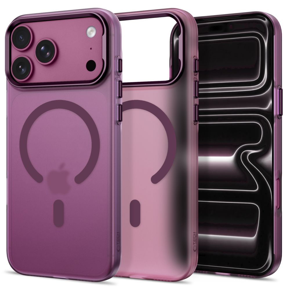 Tech-Protect MagZero MagSafe-etui til iPhone 17 Pro Max / 18 Pro Max – burgunder, matt