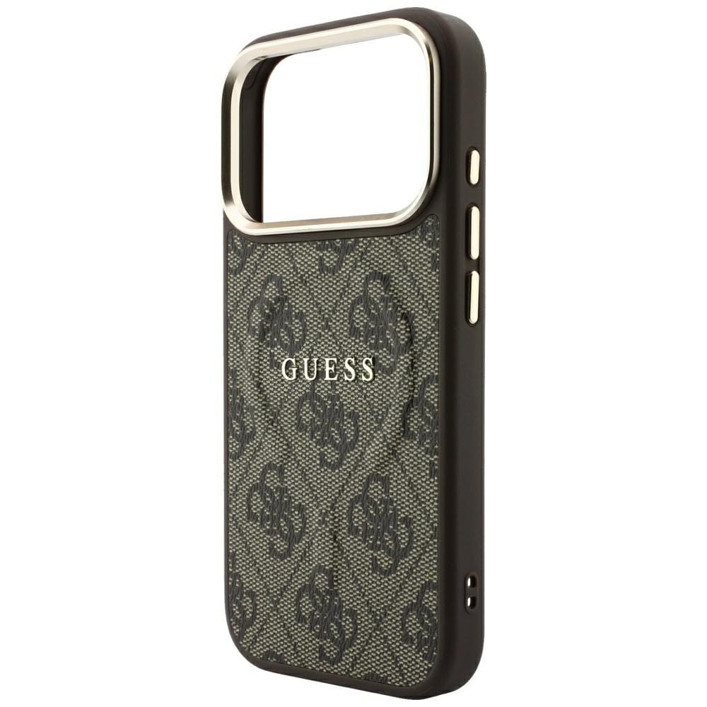 Guess preget 4G Classic MagSafe-etui til iPhone 17 Pro Max / 18 Pro Max – brun