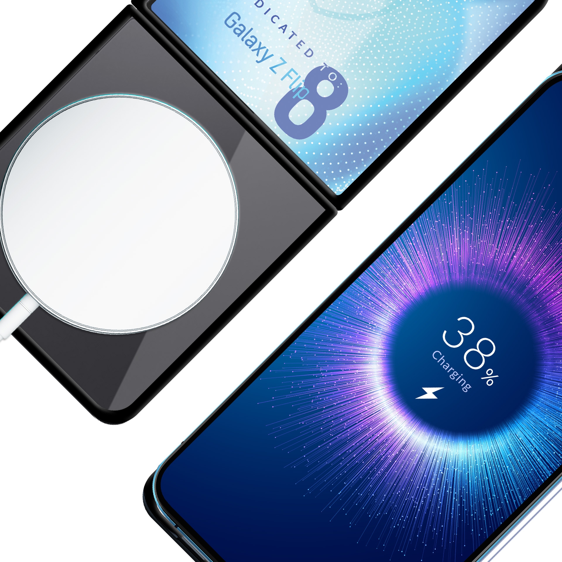 3mk Satin Armor Case+ Flip til Samsung Galaxy Z Flip 8 – gjennomsiktig