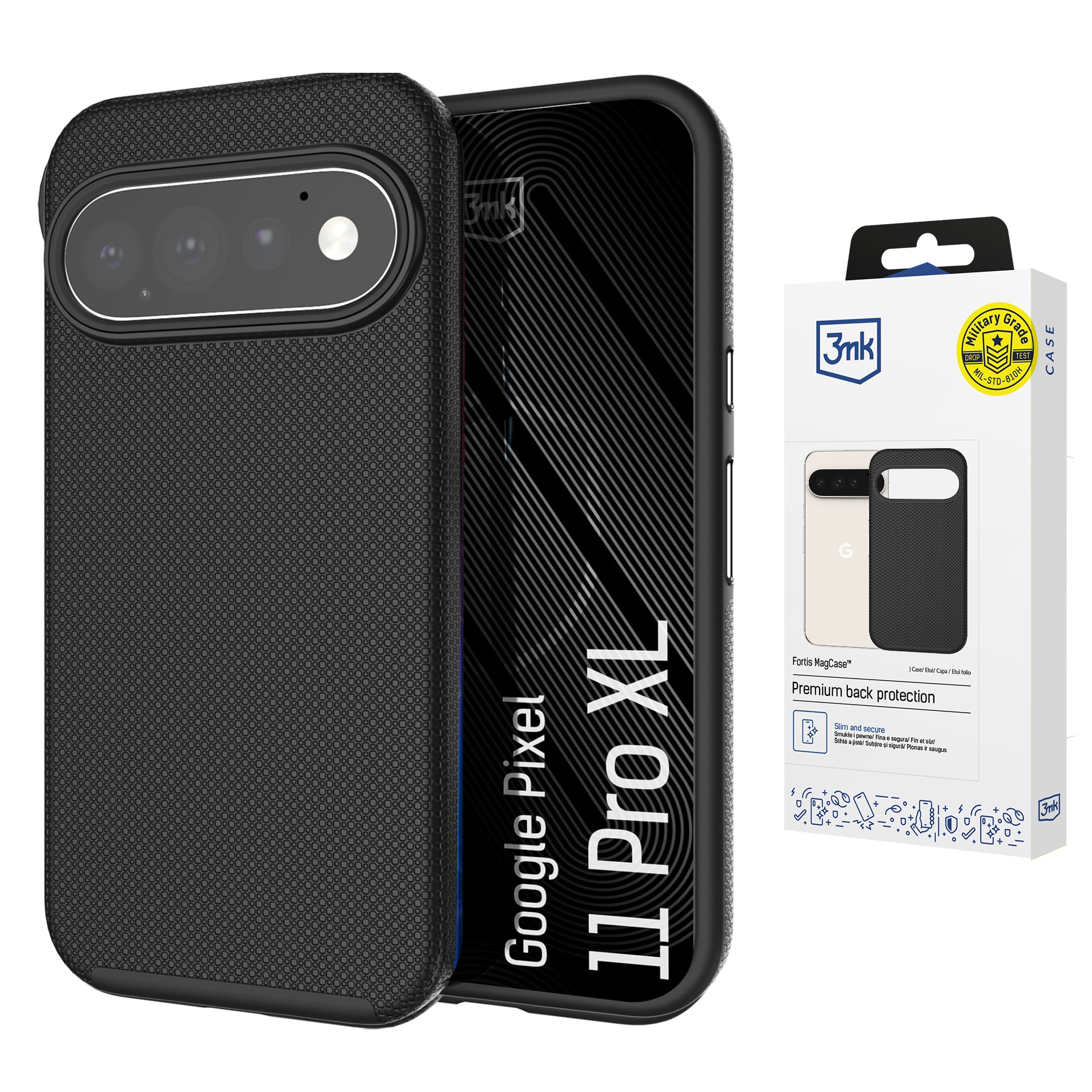 3mk Fortis MagCase til Google Pixel 11 Pro XL – svart