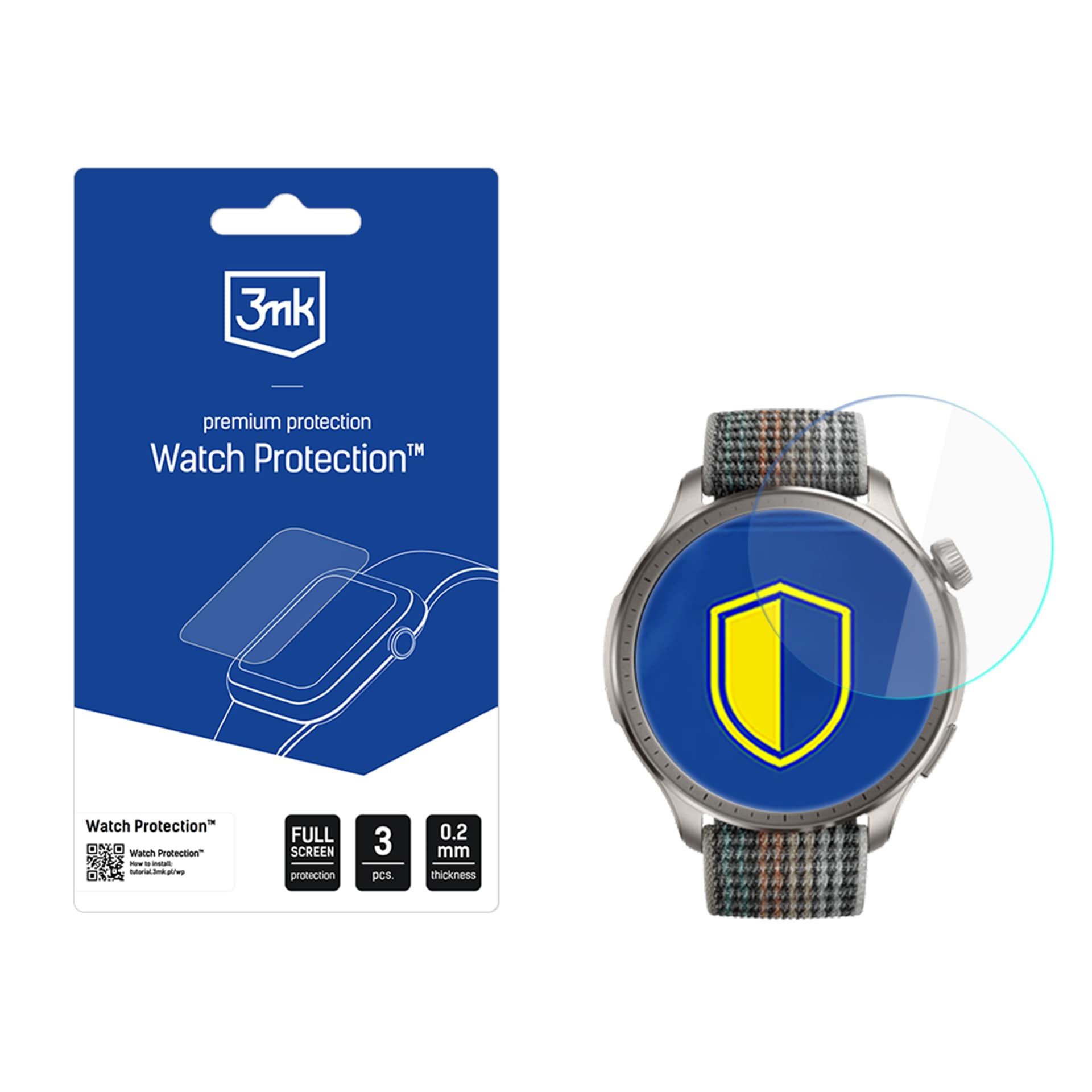 3mk Watch Protection ARC skjermbeskyttelsesfilm til Amazfit Balance Ultra