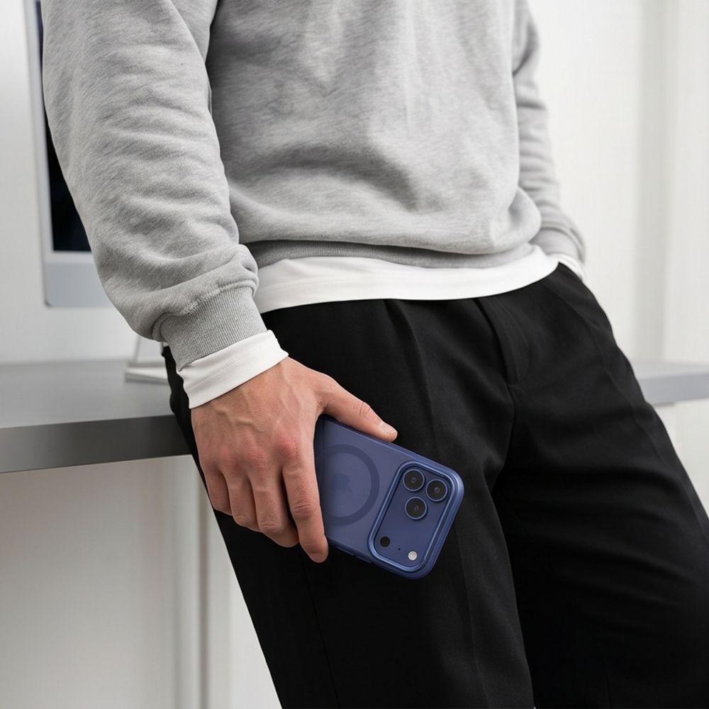 Tech-Protect MagZero MagSafe-etui til iPhone 17 Pro Max / 18 Pro Max – matt marineblå