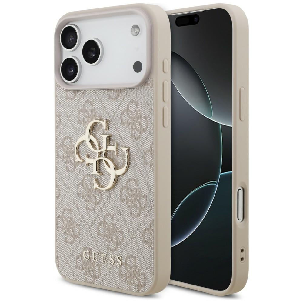 Guess 4G-etui med stort logo for iPhone 17 Pro Max / 18 Pro Max – Rosa