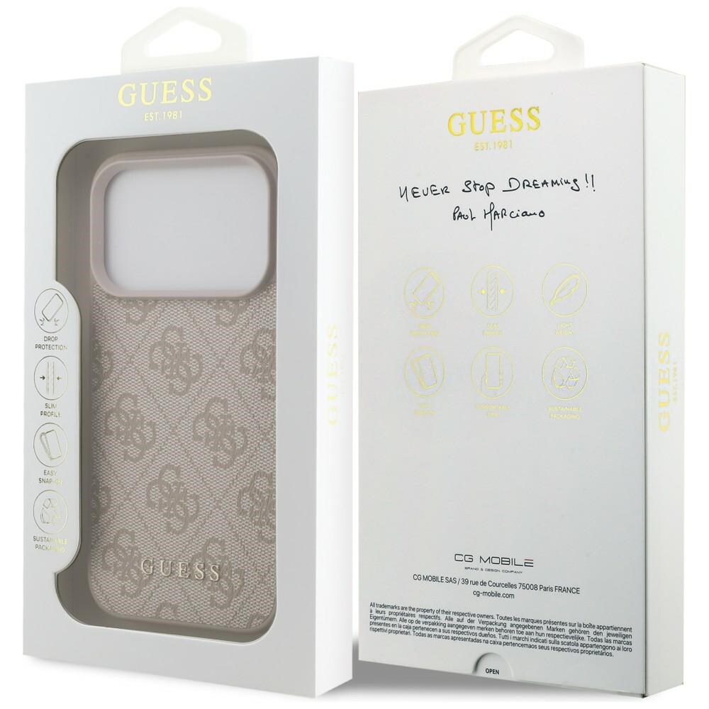 Guess 4G Classic-etui til iPhone 17 Pro / 18 Pro – rosa
