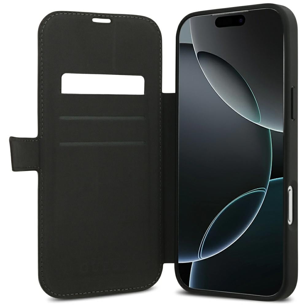 Guess Book 4G metalllogo-etui til iPhone 18 Pro Max / 17 Pro Max – brun