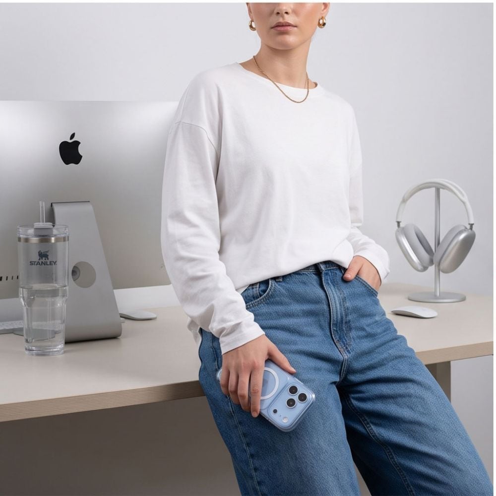 Tech-Protect MagPeak MagSafe CC-etui til iPhone 18 Pro Max / 17 Pro Max – gjennomsiktig