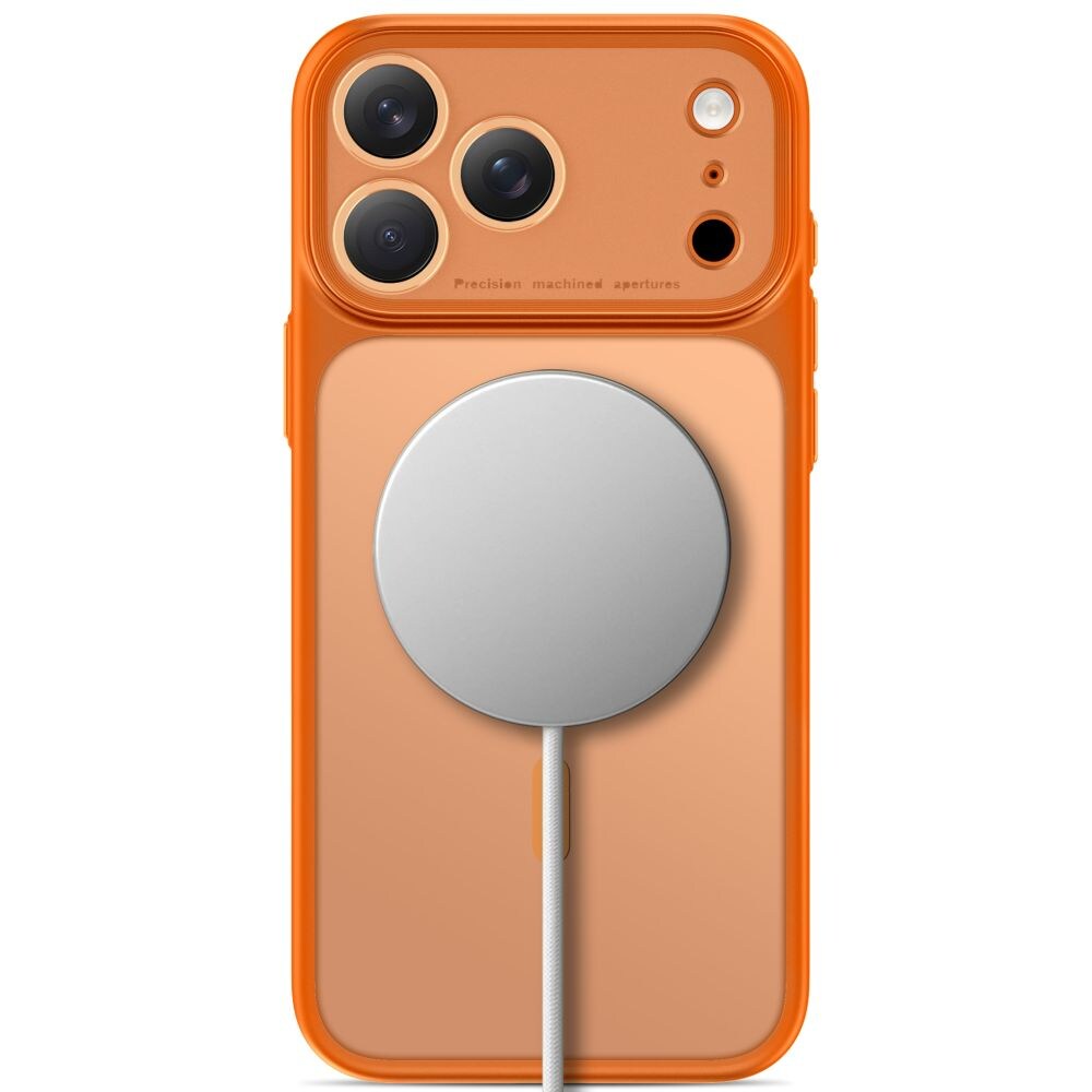 Tech-Protect MagPrime MagSafe CC-etui til iPhone 18 Pro / 17 Pro – matt oransje