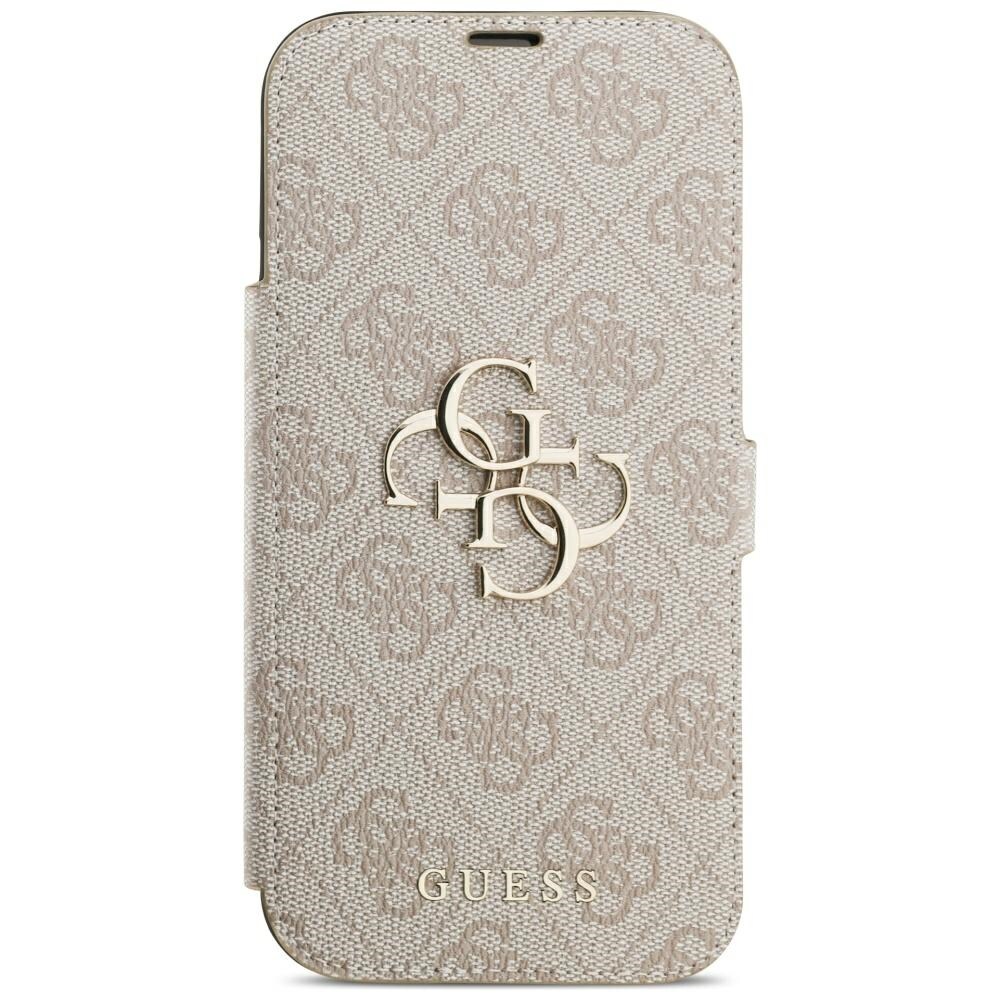 Guess Book 4G metalllogo-etui til iPhone 18 Pro Max / 17 Pro Max – rosa