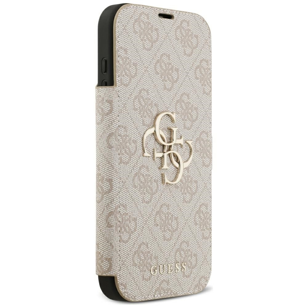 Guess Book 4G metalllogo-etui til iPhone 18 Pro Max / 17 Pro Max – rosa