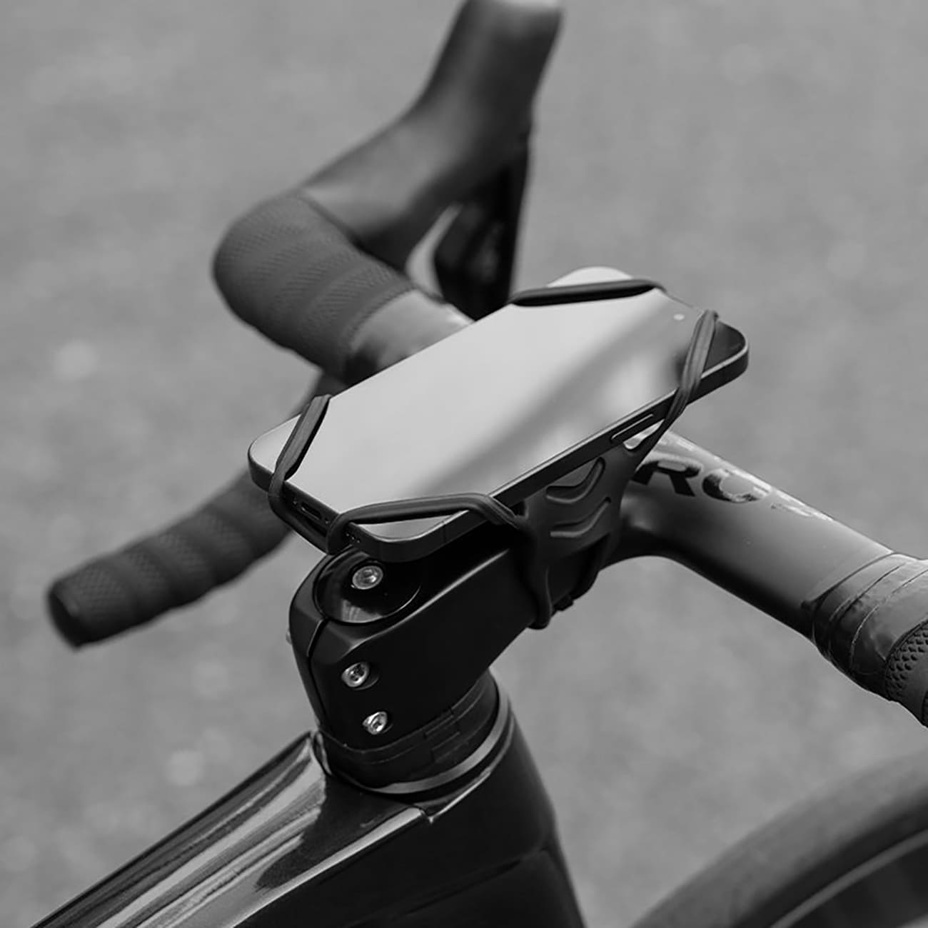 Rockbros LF24166 Silikon-telefonholder til sykkel, 4–7" – svart