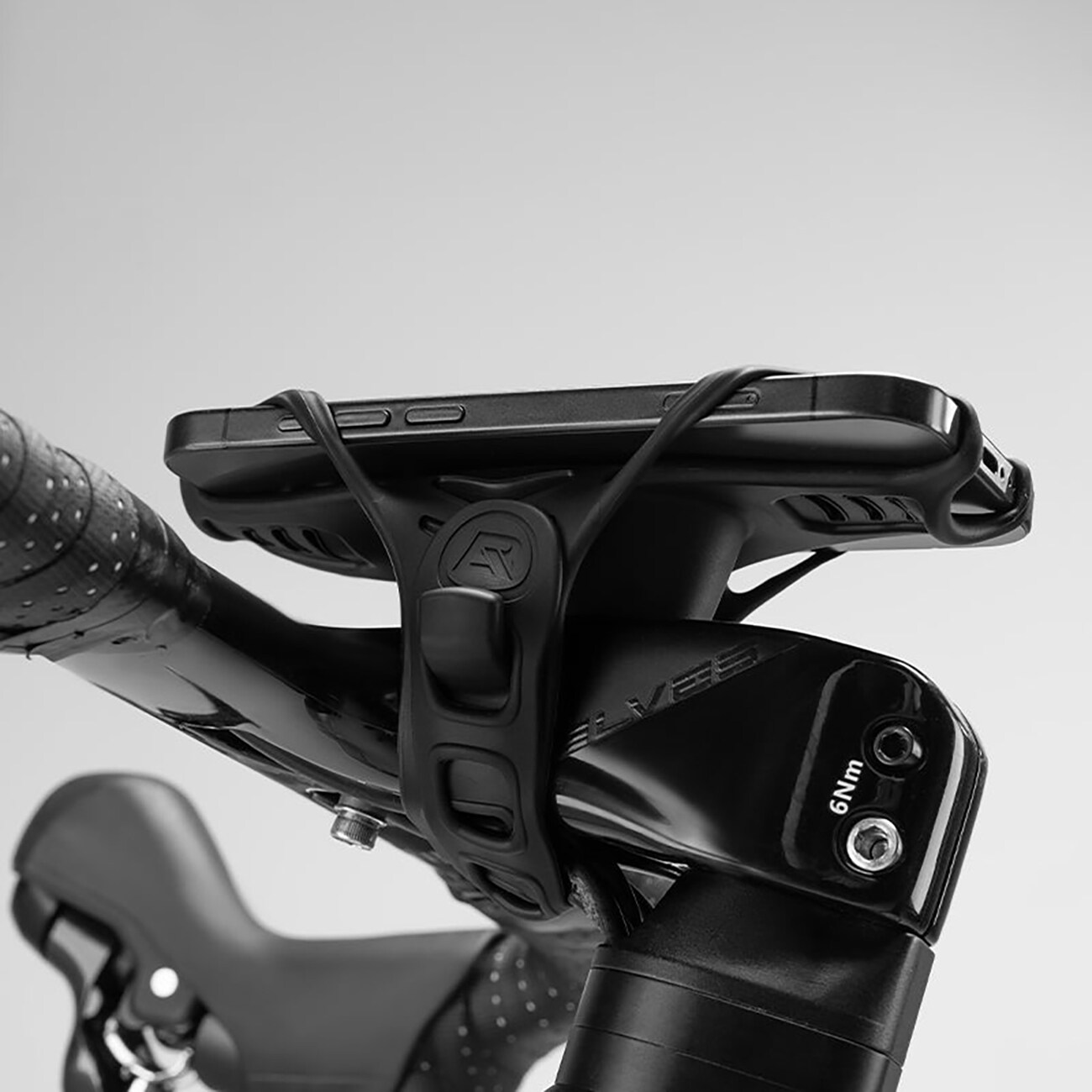 Rockbros LF24166 Silikon-telefonholder til sykkel, 4–7" – svart