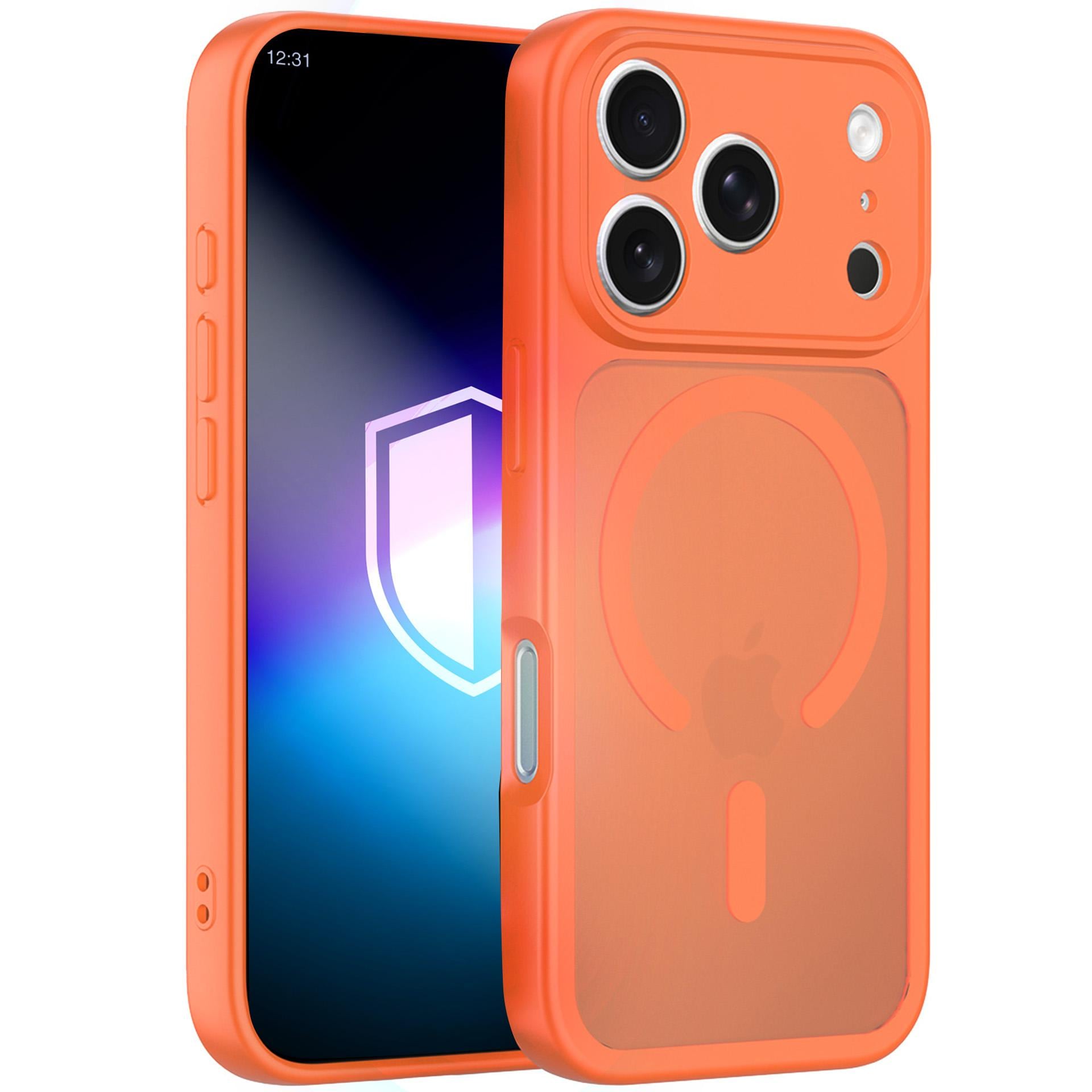3mk Misty MagCase til iPhone 17 Pro/18 Pro – Oransje