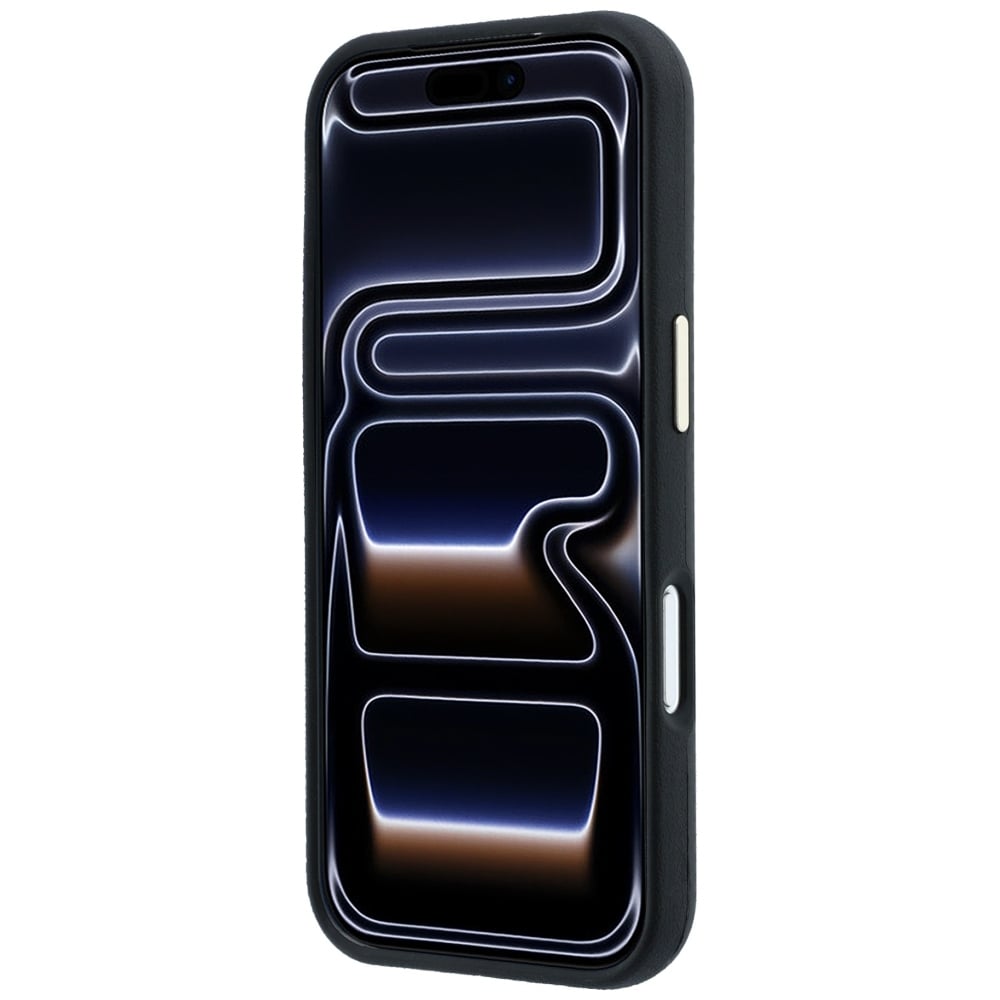 Guess MagSafe-etui med Kevlar-trekantlogo til iPhone 17 Pro / 18 Pro – svart