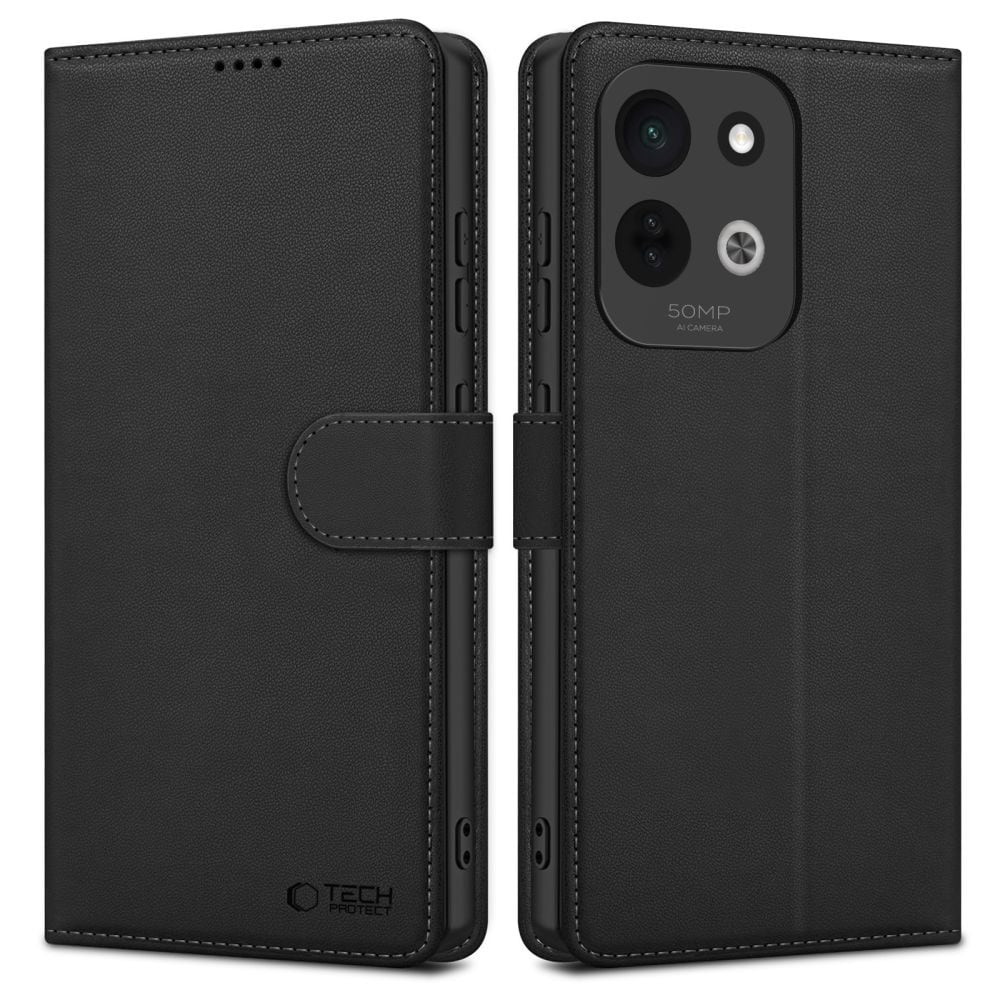 Tech-Protect lommeboketui til Xiaomi Redmi 17G / 5G – svart