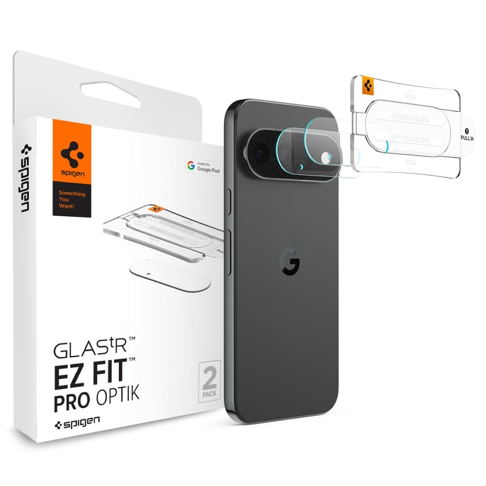 Spigen Optik Pro HD 2-pakning med skjermbeskytter i herdet glass til Google Pixel 11 Pro