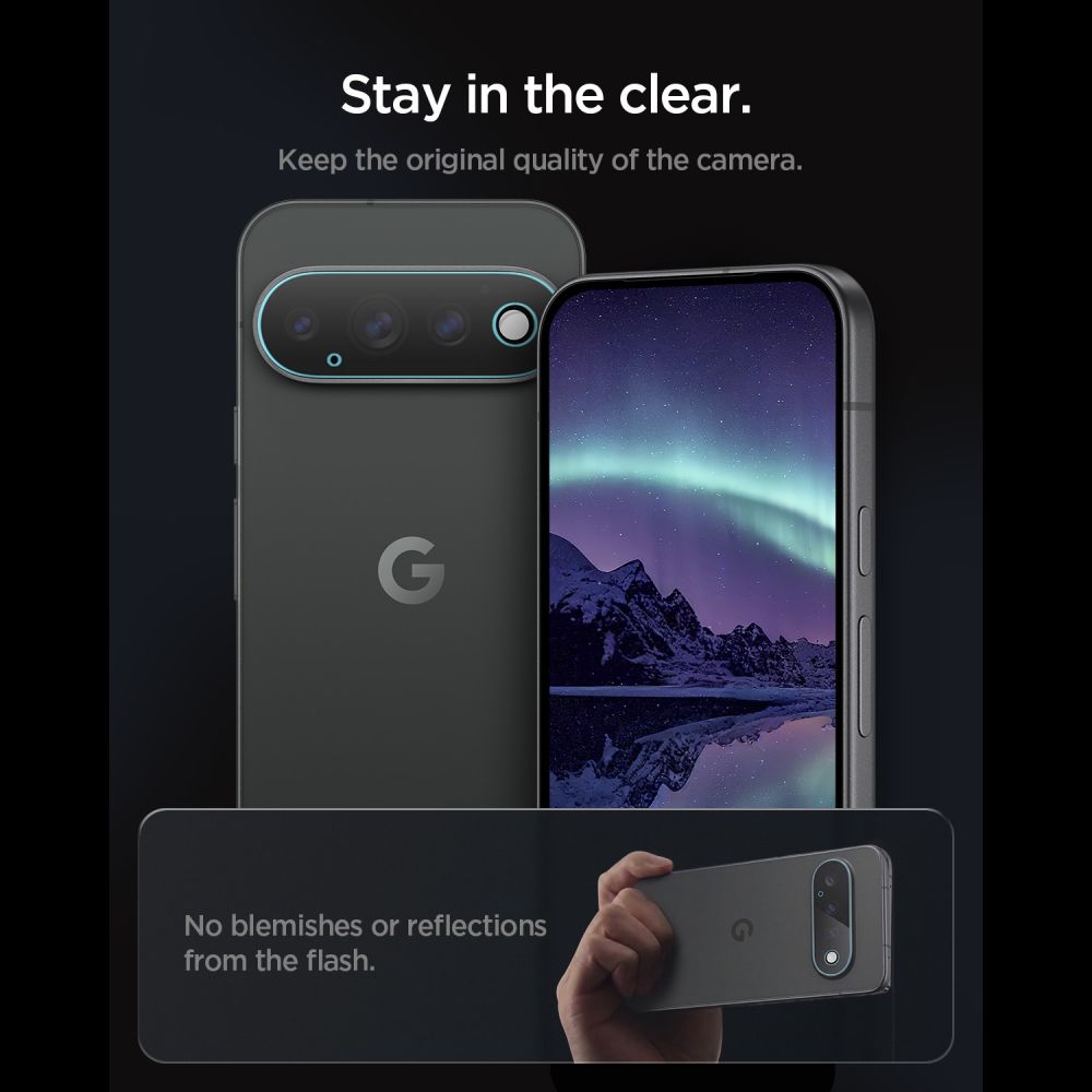 Spigen Optik Pro HD 2-pakning med skjermbeskytter i herdet glass til Google Pixel 11 Pro
