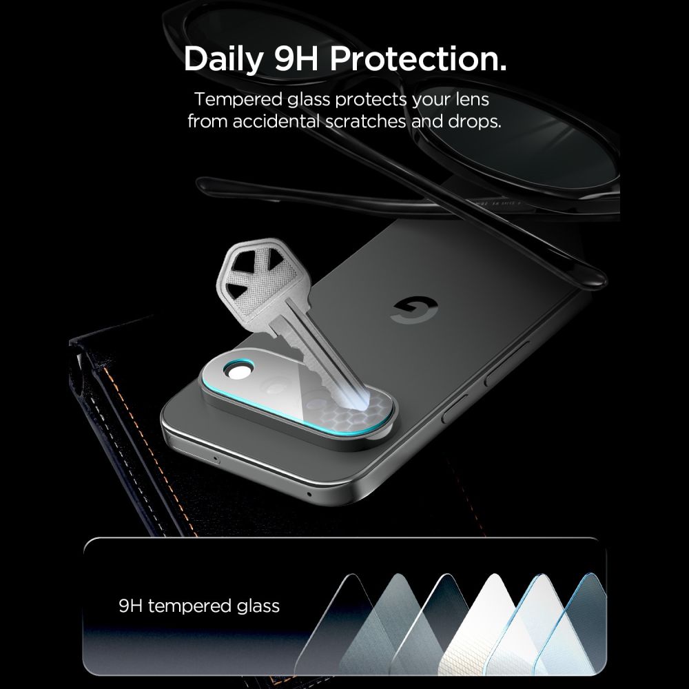 Spigen Optik Pro HD 2-pakning med skjermbeskytter i herdet glass til Google Pixel 11 Pro