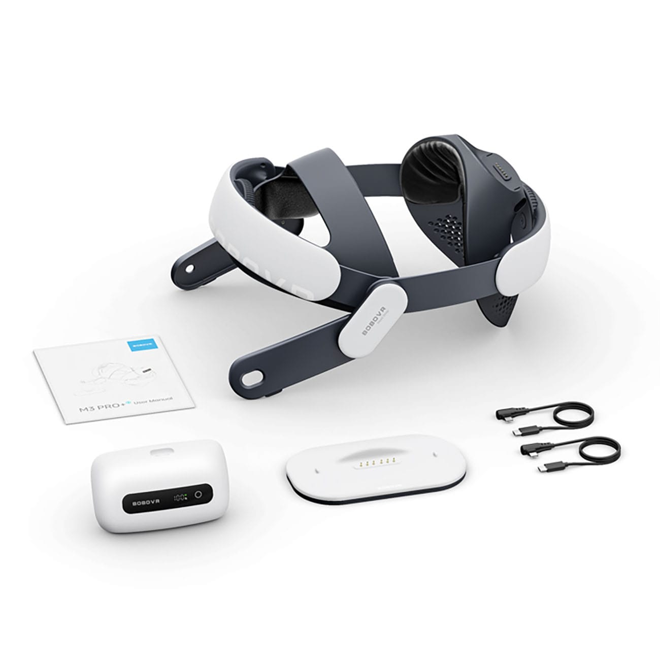 BoboVR M3 Pro+ batterirem – til Quest 3 og 3S