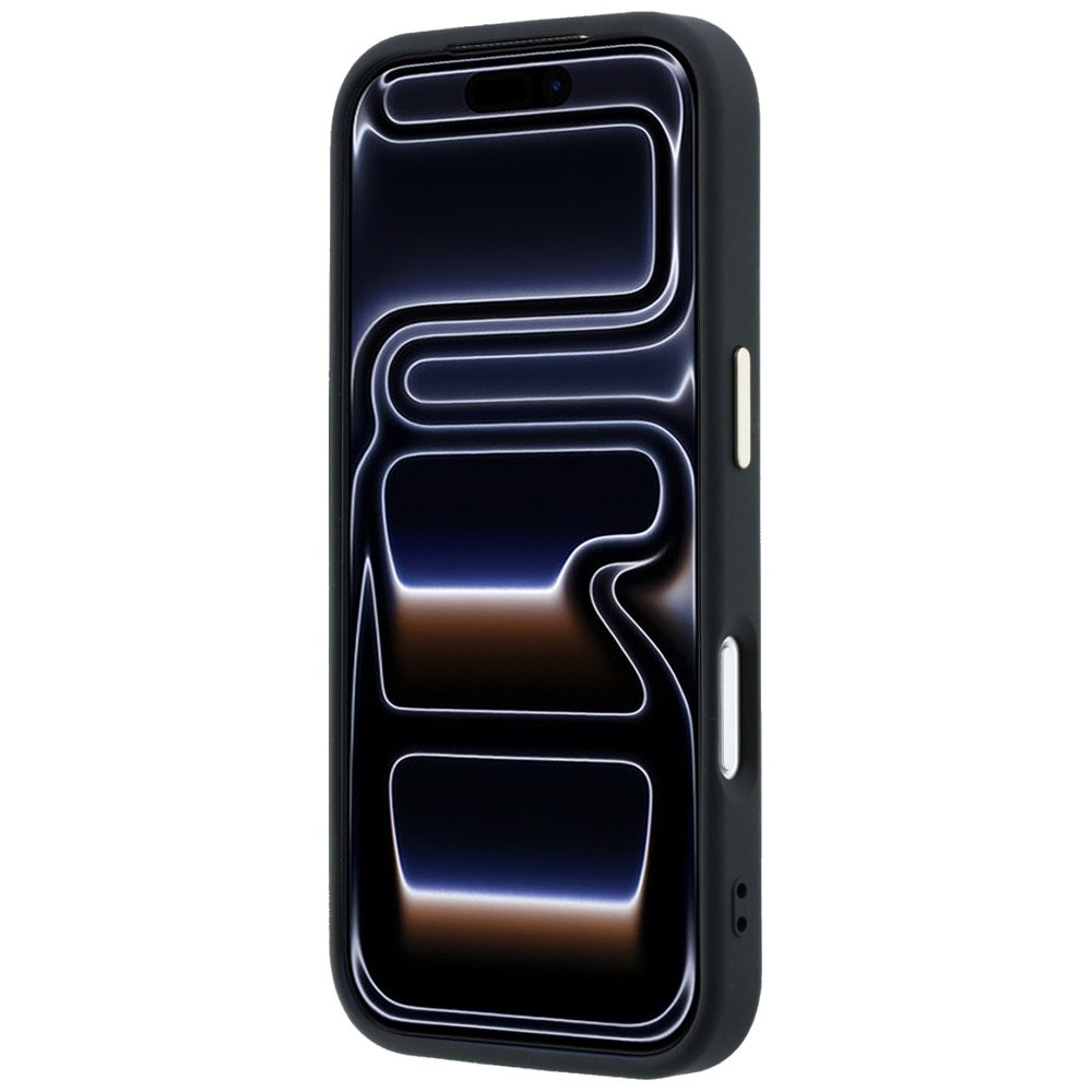 Guess Saffiano Small 4G & Classic Logo MagSafe-etui til iPhone 17 Pro Max / 18 Pro Max – svart