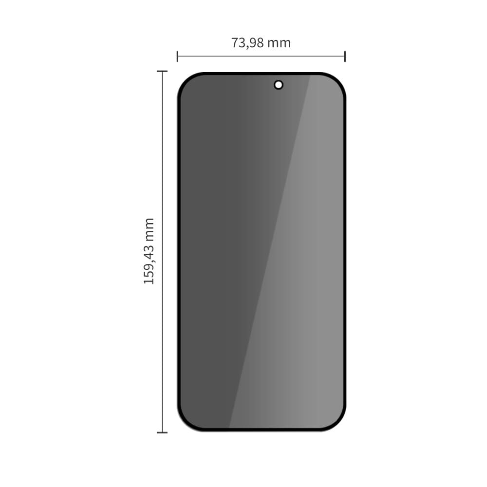 Tech-Protect Glass SPY+ 2-pakning med herdet glass med personvern for iPhone 18 Pro Max