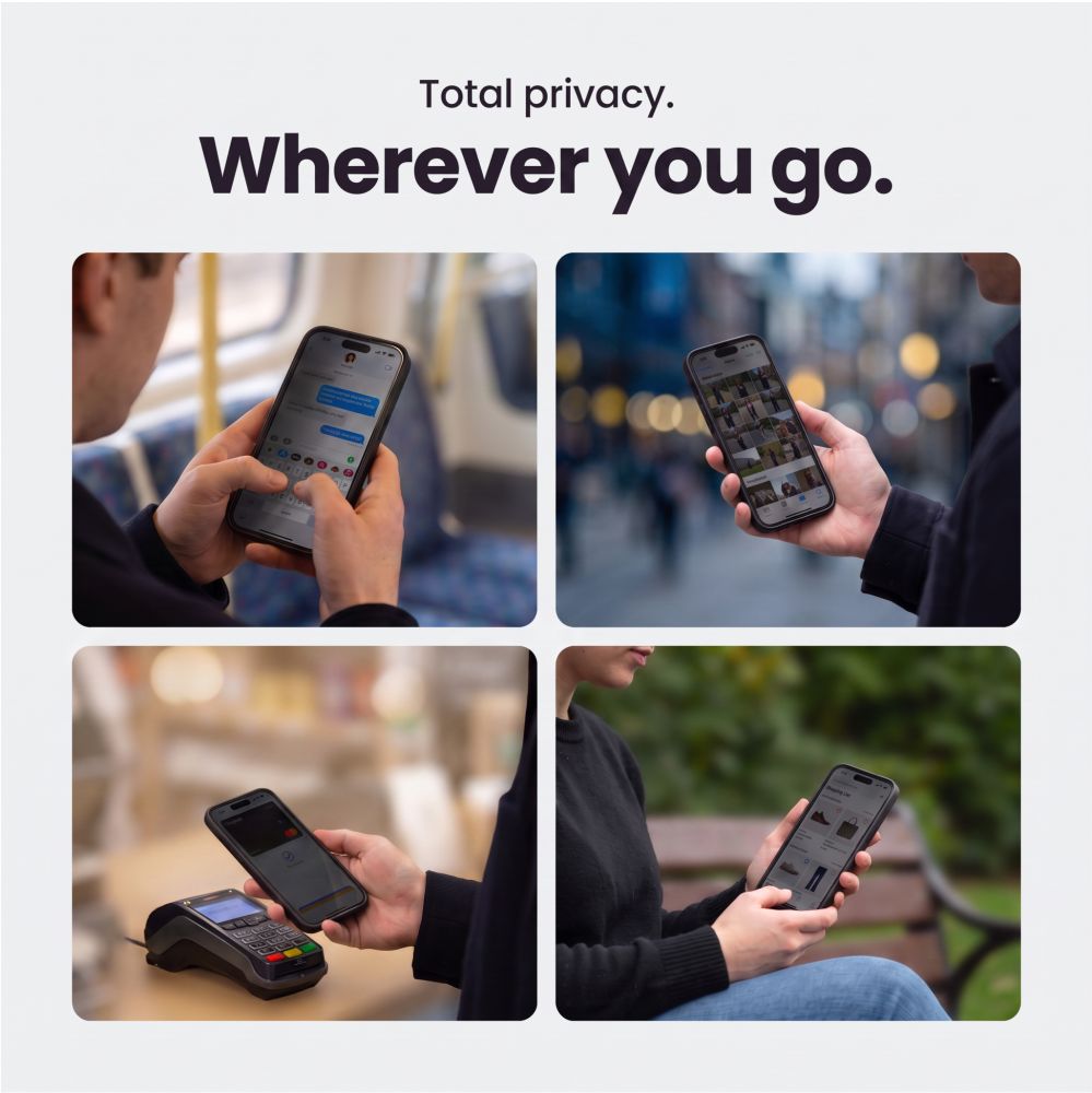 Tech-Protect Glass SPY+ 2-pakning med herdet glass med personvern for iPhone 18 Pro Max