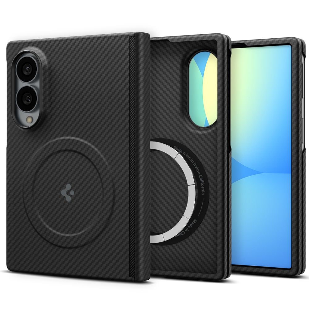 Spigen AirSkin Aramid MagFit MagSafe-etui til Samsung Galaxy Z Fold 8 – svart