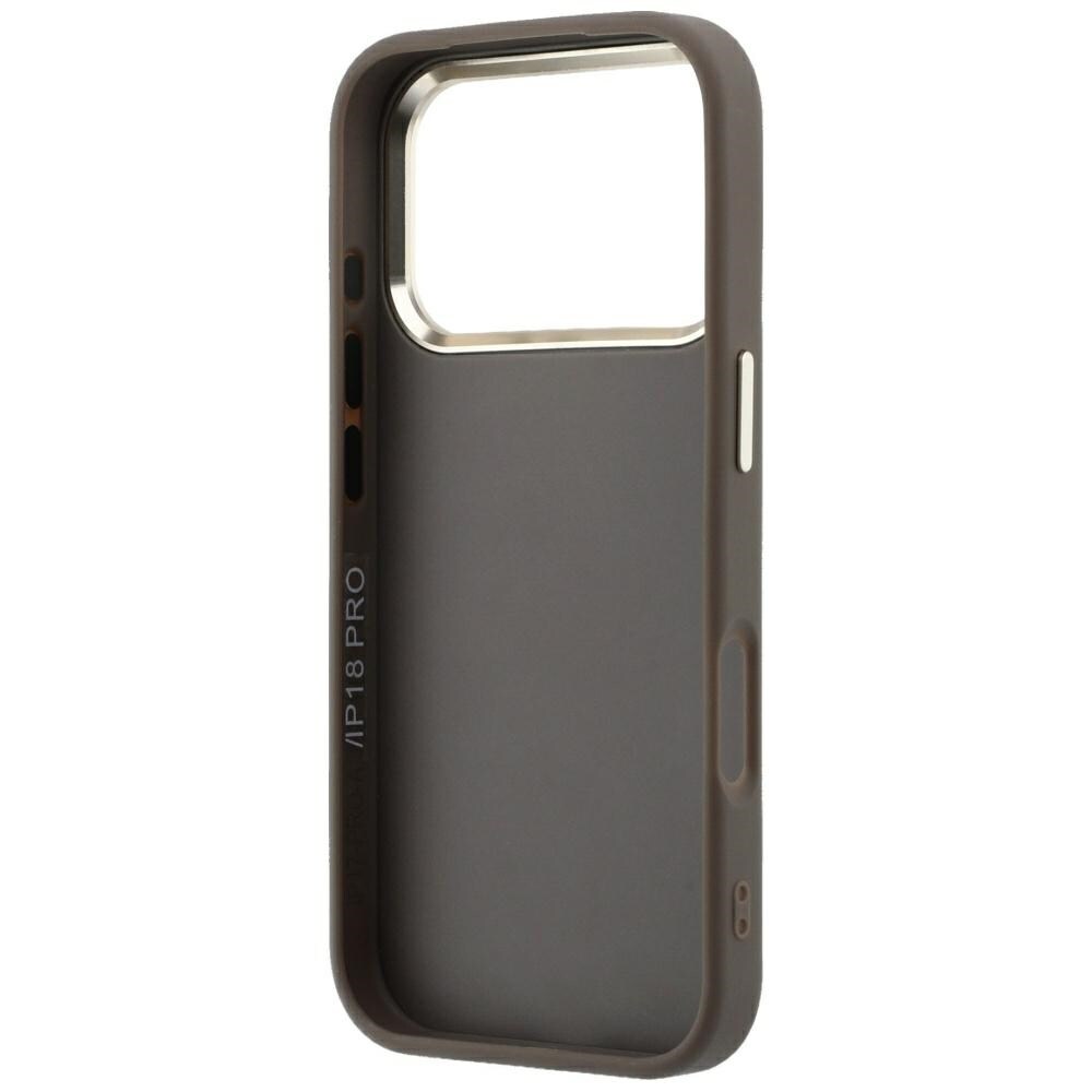 Guess 4G & Big Resin-logoetui til iPhone 17 Pro Max / 18 Pro Max – brun