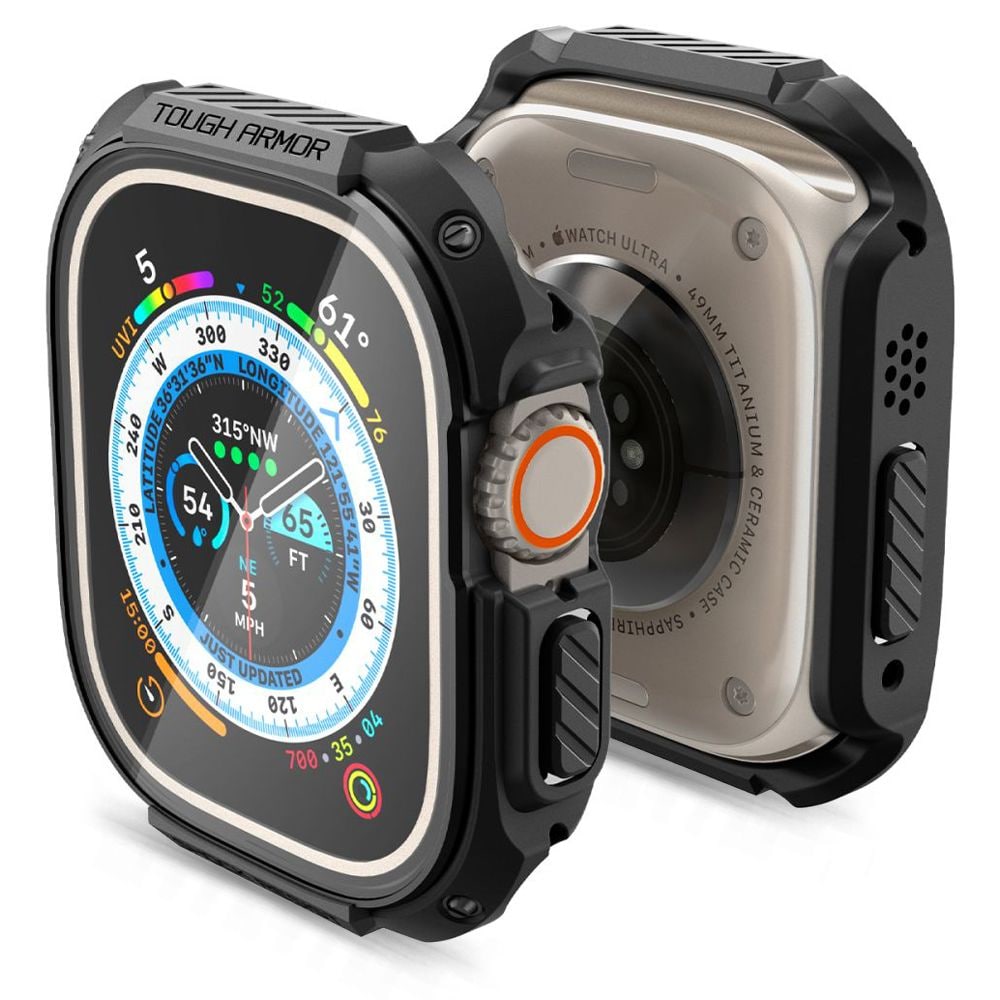 Spigen Tough Armor-etui til Apple Watch Ultra 49 mm – svart