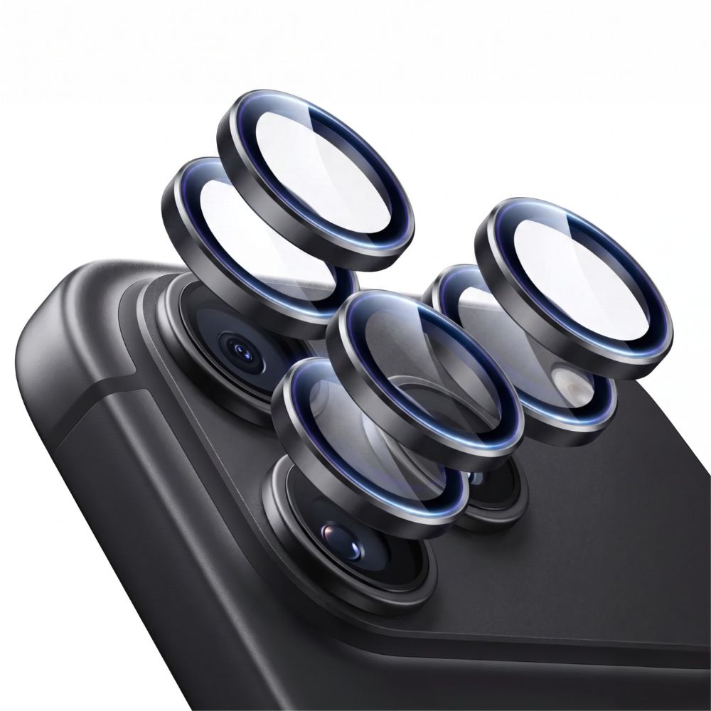 ESR Armorite kamerabeskyttelse, 2-pakning med herdet glass til iPhone 18 Pro / 18 Pro Max – svart