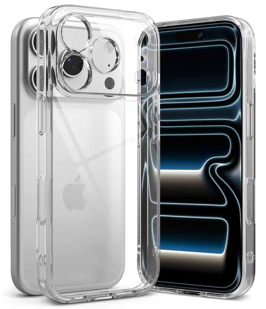 Ringke Fusion-etui til iPhone 18 Pro / 17 Pro – gjennomsiktig
