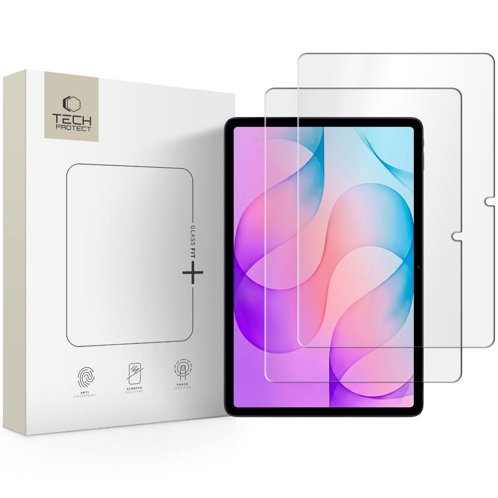 Tech-Protect Glass Fit+ 2-pakk med herdet glass til Samsung Galaxy Tab S12+ 12,4"