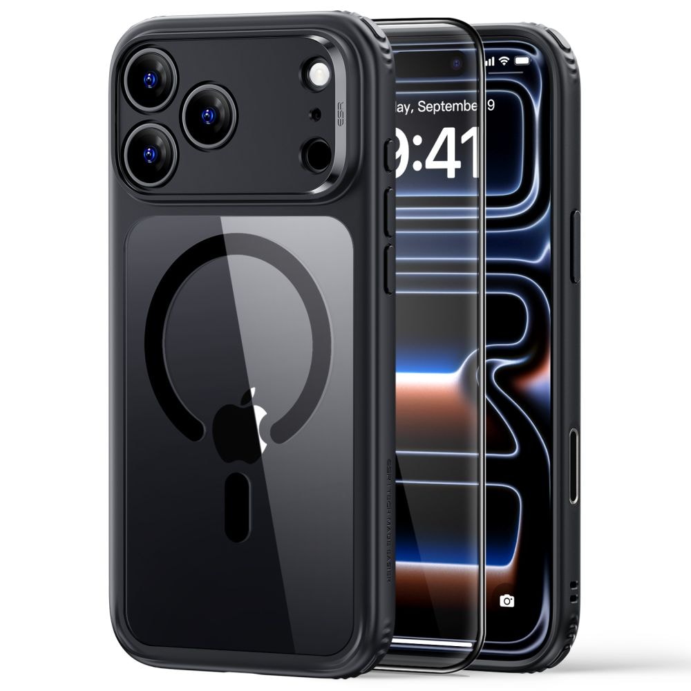 ESR Classic Hybrid MagSafe-etui til iPhone 18 Pro Max / 17 Pro Max – Klar svart