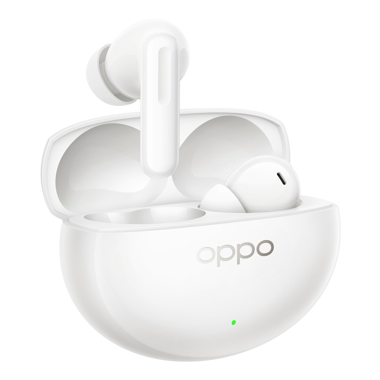 Oppo Enco Air5 Pro trådløse in-ear-hodetelefoner m/ Hi-Res Audio, ANC og AI-oversettelse – hvit