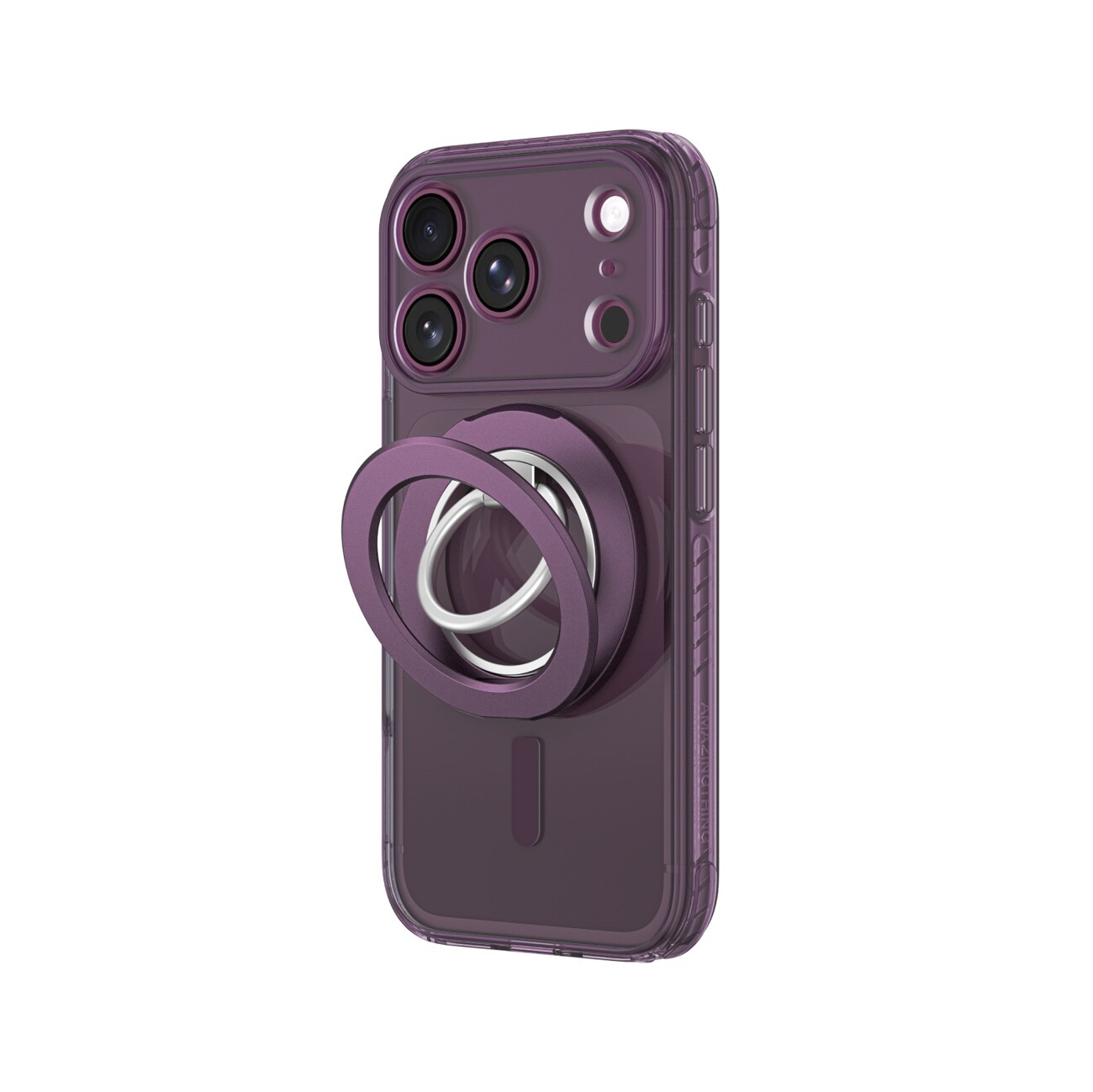 AmazingThing Titan Pro objektivringsett m/etui til iPhone 18 Pro, kameradeksel, MagSafe, lilla