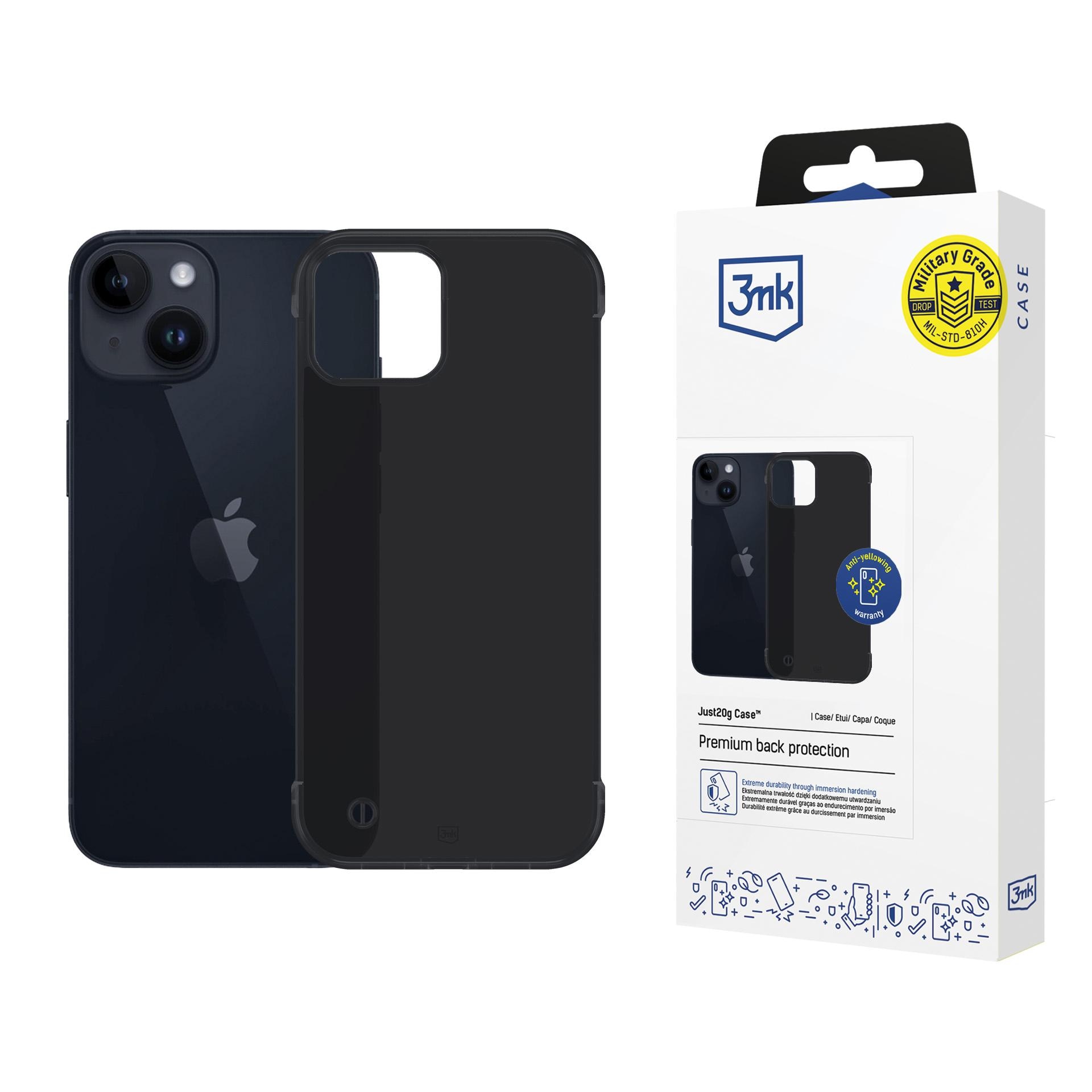 3mk Just20g matt deksel til Apple iPhone 13 – matt svart