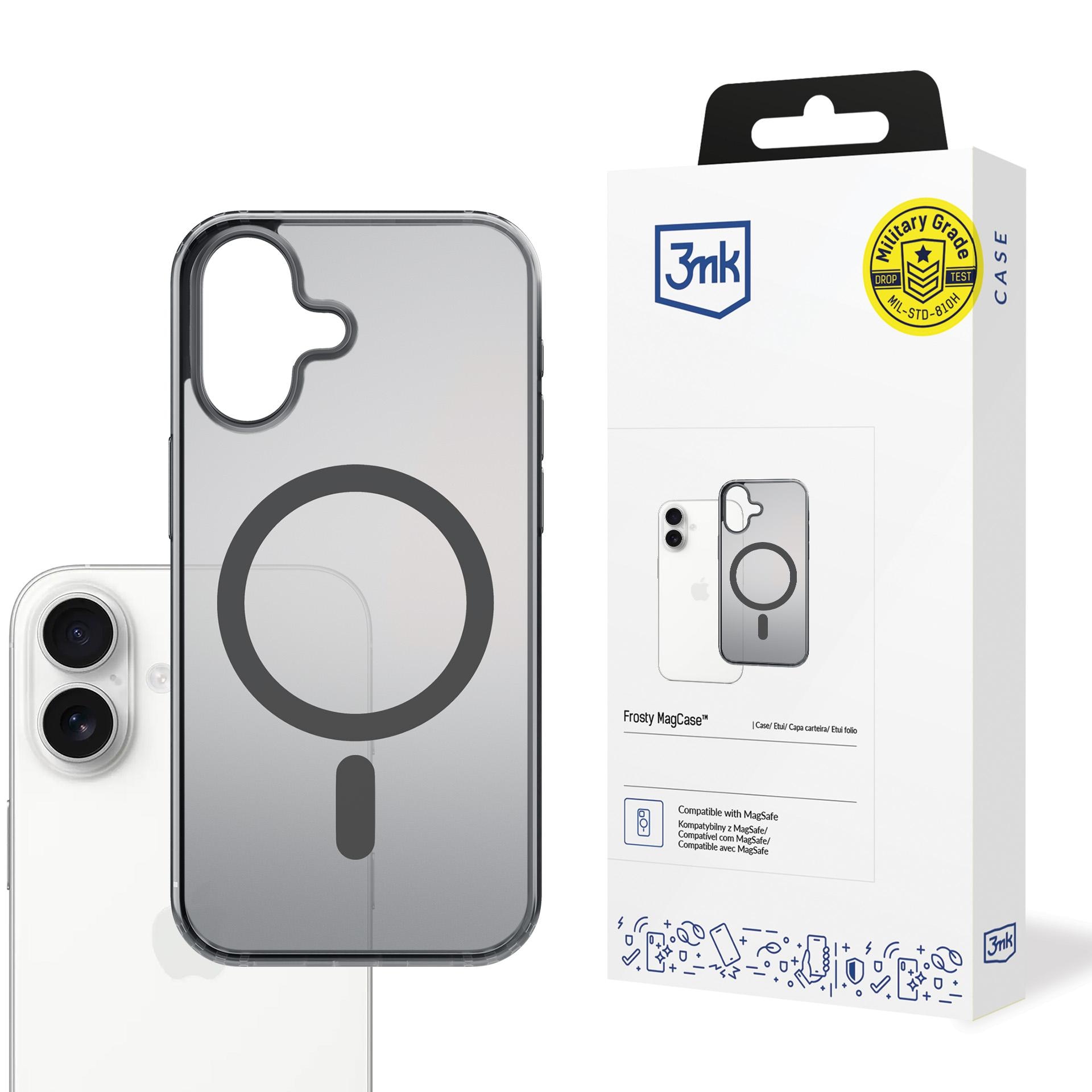 3mk Frosty MagCase til iPhone 17 – Svart