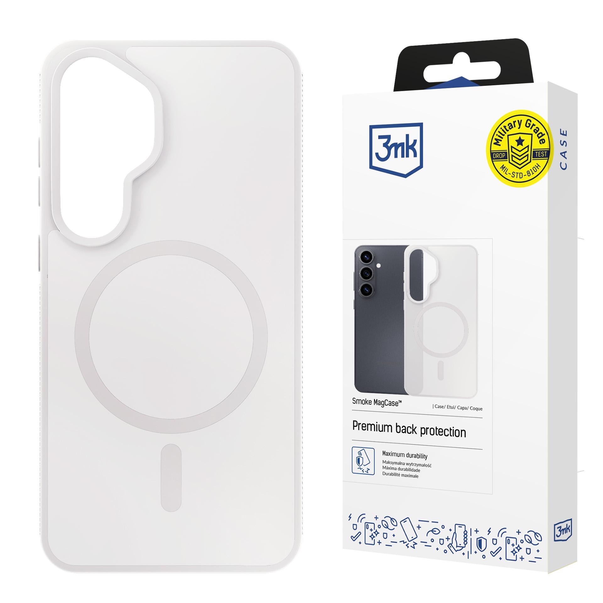 3mk Smoke MagCase til Samsung Galaxy S26 – hvit